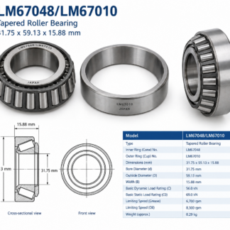 LM67048/LM67010  Tapered Roller Bearing 31.75x59.13x15.88mm